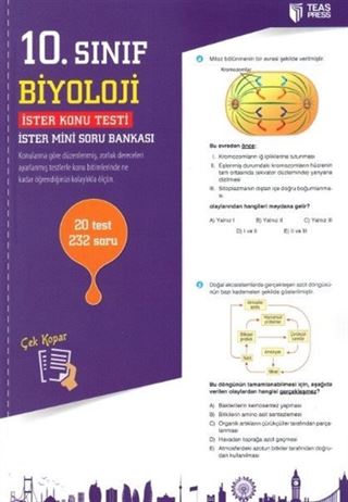 10. Sınıf Biyoloji Yaprak Test Çek Kopar