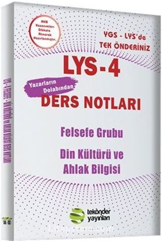 LYS 4 Felsefe ve Din Kültürü Son Tekrar Ders Notları