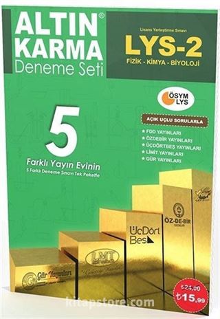 LYS 2 Fizik Kimya Biyoloji 5 Farklı Yayın 5 Deneme