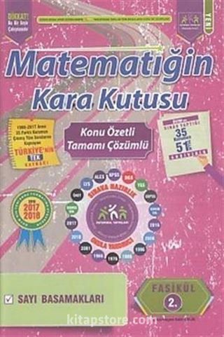 Matematiğin Kara Kutusu Konu Özetli Tamamı Çözümlü 2. Fasikül