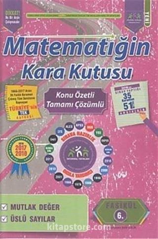 Matematiğin Kara Kutusu Konu Özetli Tamamı Çözümlü 6. Fasikül