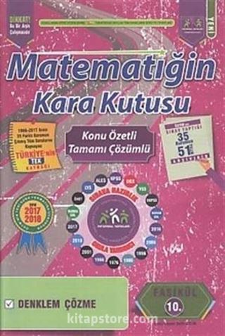 Matematiğin Kara Kutusu Konu Özetli Tamamı Çözümlü 10. Fasikül