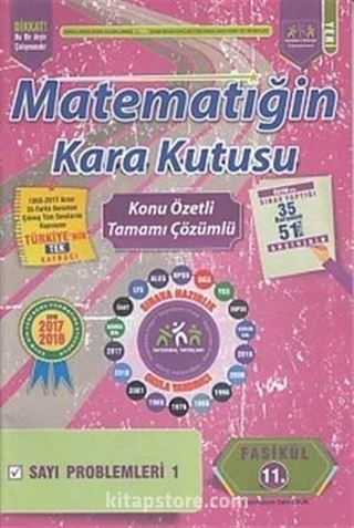 Matematiğin Kara Kutusu Konu Özetli Tamamı Çözümlü 11. Fasikül