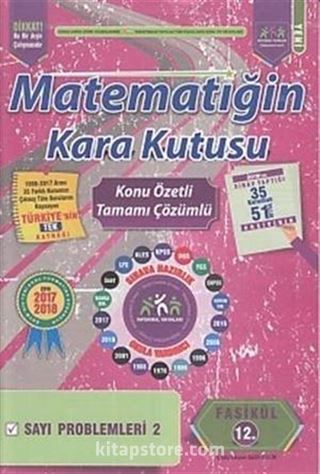 Matematiğin Kara Kutusu Konu Özetli Tamamı Çözümlü 12. Fasikül