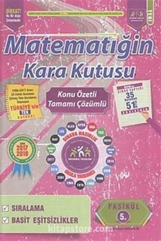 Matematiğin Kara Kutusu Konu Özetli Tamamı Çözümlü 5. Fasikül