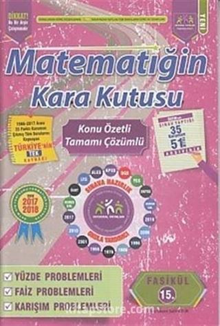 Matematiğin Kara Kutusu Konu Özetli Tamamı Çözümlü 15. Fasikül