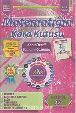 Matematiğin Kara Kutusu Konu Özetli Tamamı Çözümlü 16. Fasikül