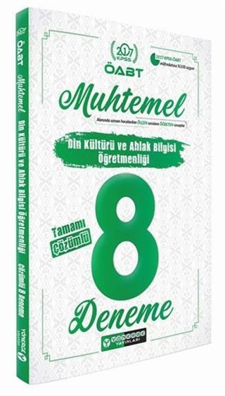 2017 ÖABT Muhtemel Din Kültürü ve Ahlak Bilgisi Öğretmenliği Çözümlü 8 Deneme