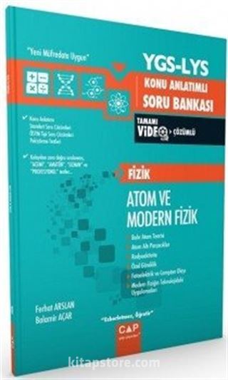 YGS LYS Fizik Atom ve Modern Fizik Konu Anlatımlı Soru Bankası