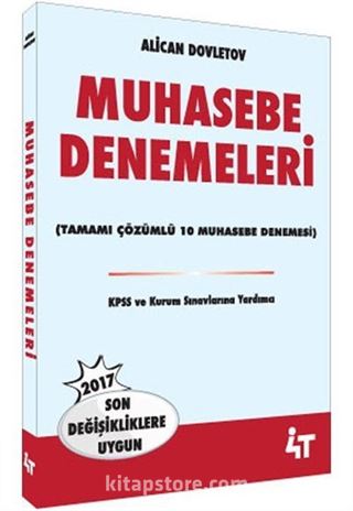 2017 KPSS A Grubu Muhasebe Tamamı Çözümlü 10 Deneme