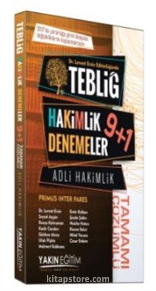 Adli Hakimlik Tebliğ Tamamı Çözümlü 9+1 Denemeler