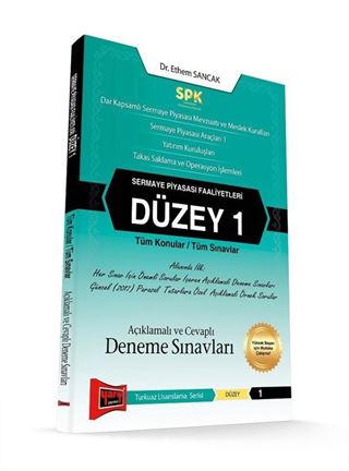 SPK Sermaye Piyasası Faaliyetleri Düzey 1 Açıklamalı ve Cevaplı Deneme Sınavları