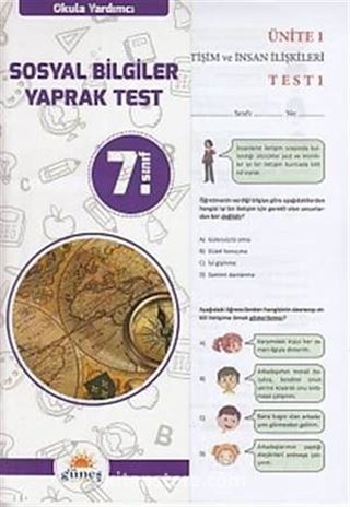 7. Sınıf Sosyal Bilgiler Yaprak Test