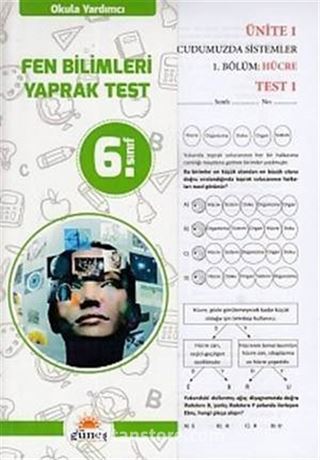 6. Sınıf Fen Bilimleri Yaprak Test