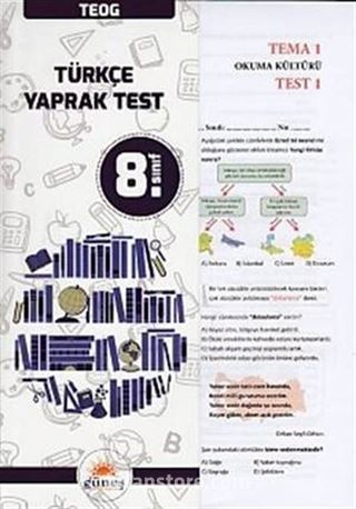 8. Sınıf TEOG Türkçe Yaprak Test