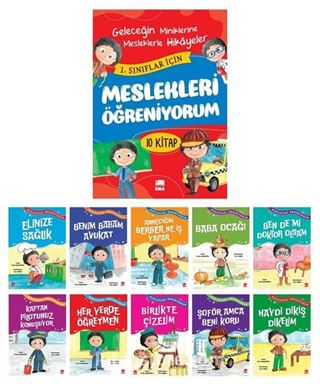 Meslekleri Öğreniyorum Resimli Hikaye Dizisi (10 Kitap Set)