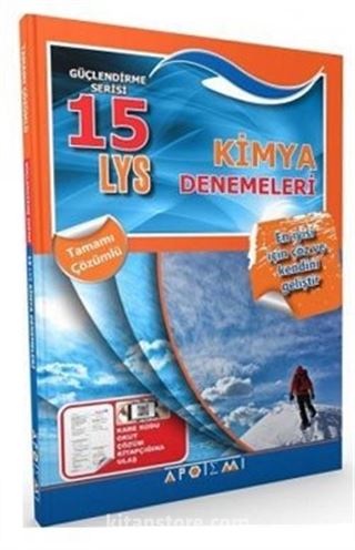 LYS Kimya Tamamı Çözümlü 15 Deneme Sınavı