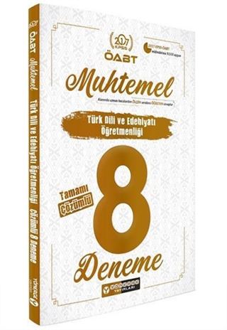 2017 ÖABT Muhtemel Türk Dili ve Edebiyatı Öğretmenliği Çözümlü 8 Deneme