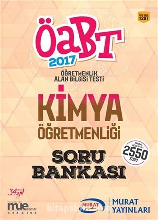 2017 ÖABT Kimya Öğretmenliği Soru Bankası (Kod:1287)