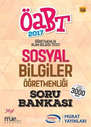 2017 ÖABT Sosyal Bilgiler Öğretmenliği Soru Bankası