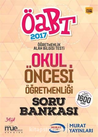 2017 ÖABT Okul Öncesi Öğretmenliği Soru Bankası