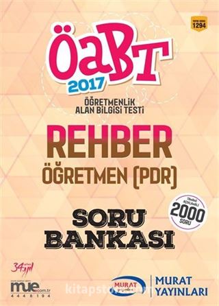 2017 ÖABT Rehber Öğretmen (PDR) Soru Bankası