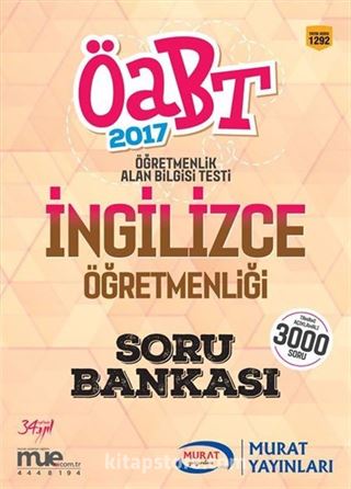 2017 ÖABT İngilizce Öğretmenliği Soru Bankası (Kod:1292)