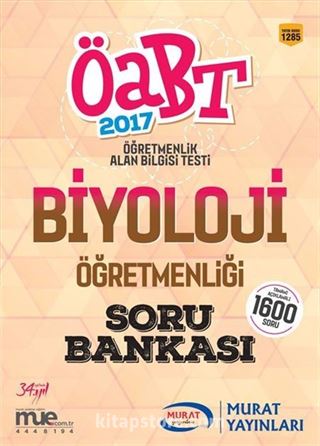 2017 ÖABT Biyoloji Öğretmenliği Soru Bankası (Kod:1285)