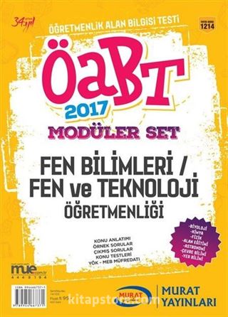 2017 ÖABT Modüler Set Fen Bilimleri / Fen ve Teknoloji Öğretmenliği (3 Kitap) (Kod:1214)