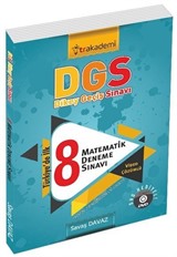 2017 DGS Matematik Video Çözümlü 8 Deneme Sınavı (Dvd Hediyeli)