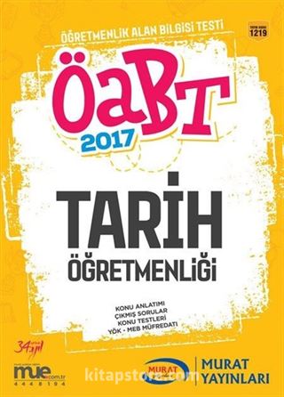 2017 ÖABT Tarih Öğretmenliği