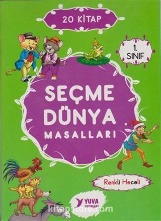 1. Sınıf Seçme Dünya Masalları - Düz Yazılı (20 Kitap)