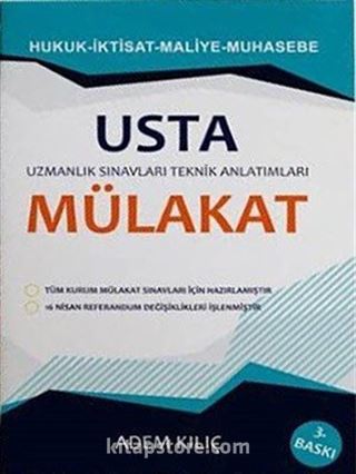 Usta Mülakat Hukuk İktisat Maliye Muhasebe