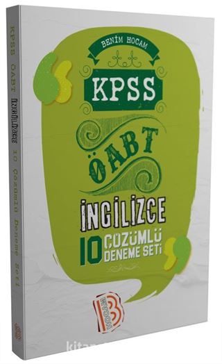 2017 KPSS ÖABT İngilizce Öğretmenliği Tamamı Çözümlü 10 Deneme Sınavı