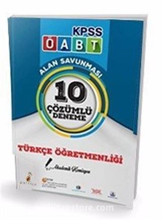 KPSS ÖABT Türkçe Öğretmenliği Alan Savunması 10 Çözümlü Deneme