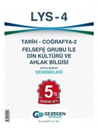 LYS 4 Tarih-Coğrafya -2 Felsefe Grubu ile Din Kültürü Ve Ahlak Bilgisi 5 Deneme Seti