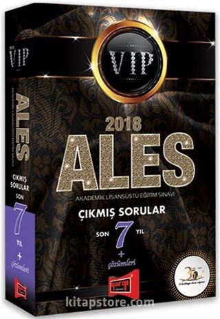 2018 ALES VIP Son 7 Yıl Çıkmış Sorular ve Çözümleri