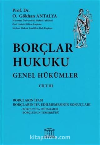 Borçlar Hukuku Genel Hükümler (Cilt 3)