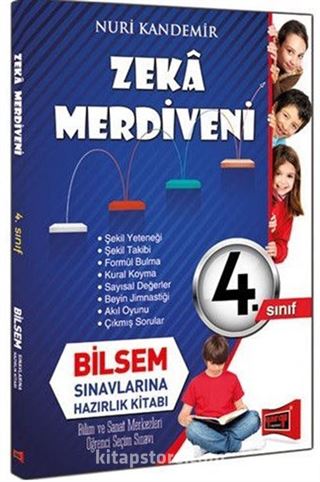 4. Sınıf Zeka Merdiveni Bilsem Sınavlarına Hazırlık Kitabı