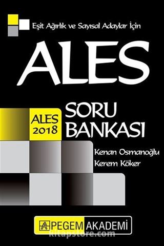 2018 ALES Eşit Ağırlık ve Sayısal Adaylar için Soru Bankası