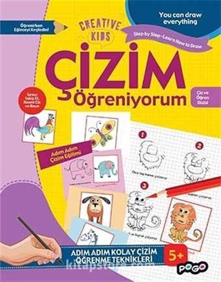 Çizim Öğreniyorum Adım Adım Kolay Çizim ve Öğrenme Teknikleri