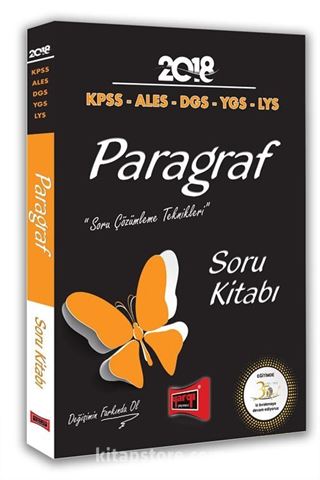 2018 KPSS ALES DGS YGS LYS Paragraf Soru Kitabı