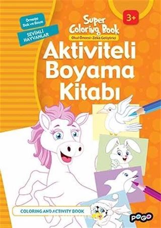 Aktiviteli Boyama Kitabı / Sevimli Hayvanlar