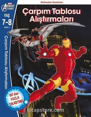 Marvel Avengers Assemble Çarpım Tablosu Alıştırmaları (7-8 Yaş)