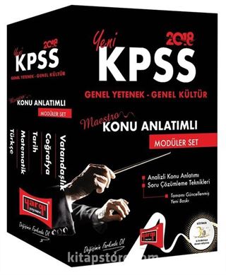 2018 KPSS Maestro Genel Yetenek Genel Kültür Konu Anlatımlı Modüler Set