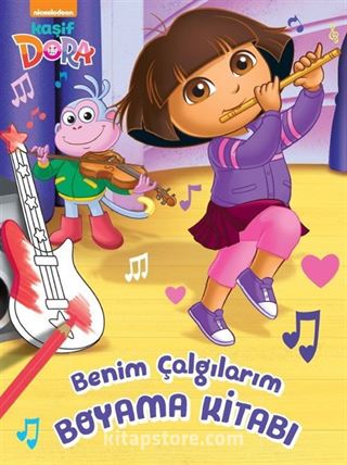 Kaşif Dora Benim Çalgılarım Boyama Kitabı