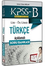 2018 KPSS-B Lise Ön Lisans Türkçe Açıklamalı Soru Bankası