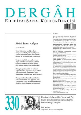 Dergah Edebiyat Sanat Kültür Dergisi Sayı 330 Ağustos 2017