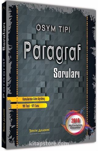 Paragraf Soruları / 99 Test 971 Soru