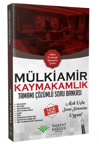 Mülkiamir Kaymakamlık Çözümlü Soru Bankası